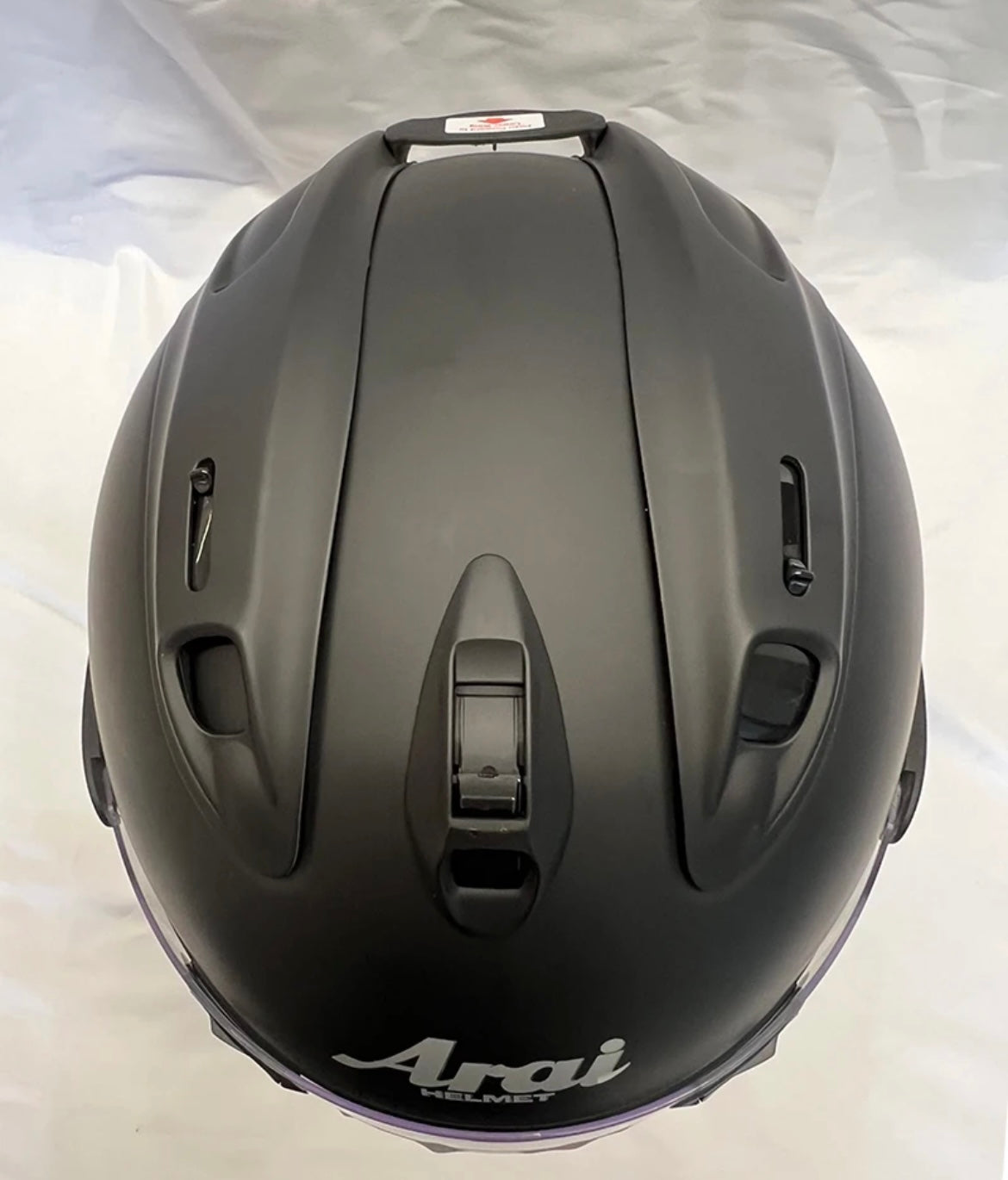 Casque Noir matt avec visière Fumée Bleu VZ-Ram AraiForge®