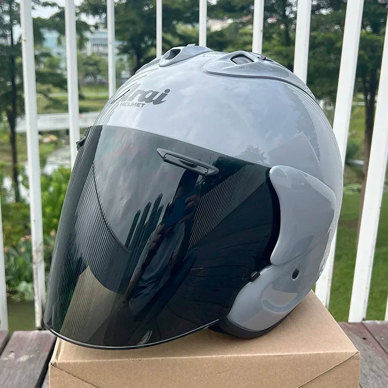 Casque Gris avec visière Iridium Grise VZ-Ram AraiForge®