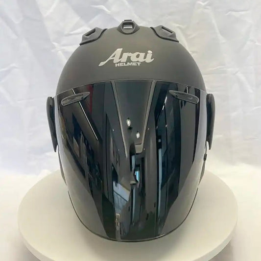 Casque Noir matt avec visière Iridium Noire VZ-Ram AraiForge®