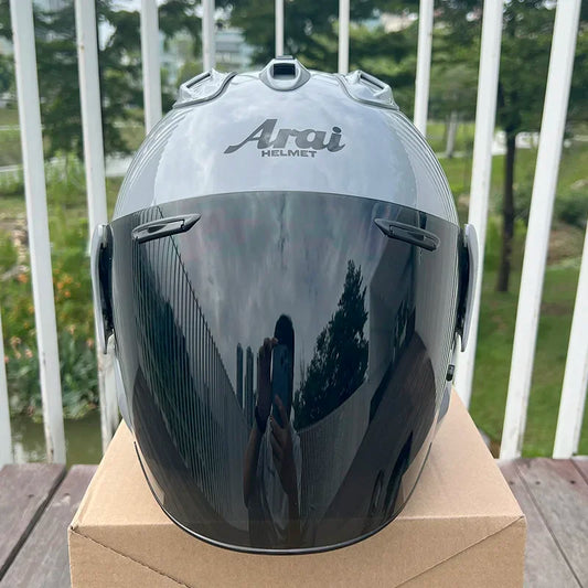 Casque Gris avec visière Iridium Grise VZ-Ram AraiForge®